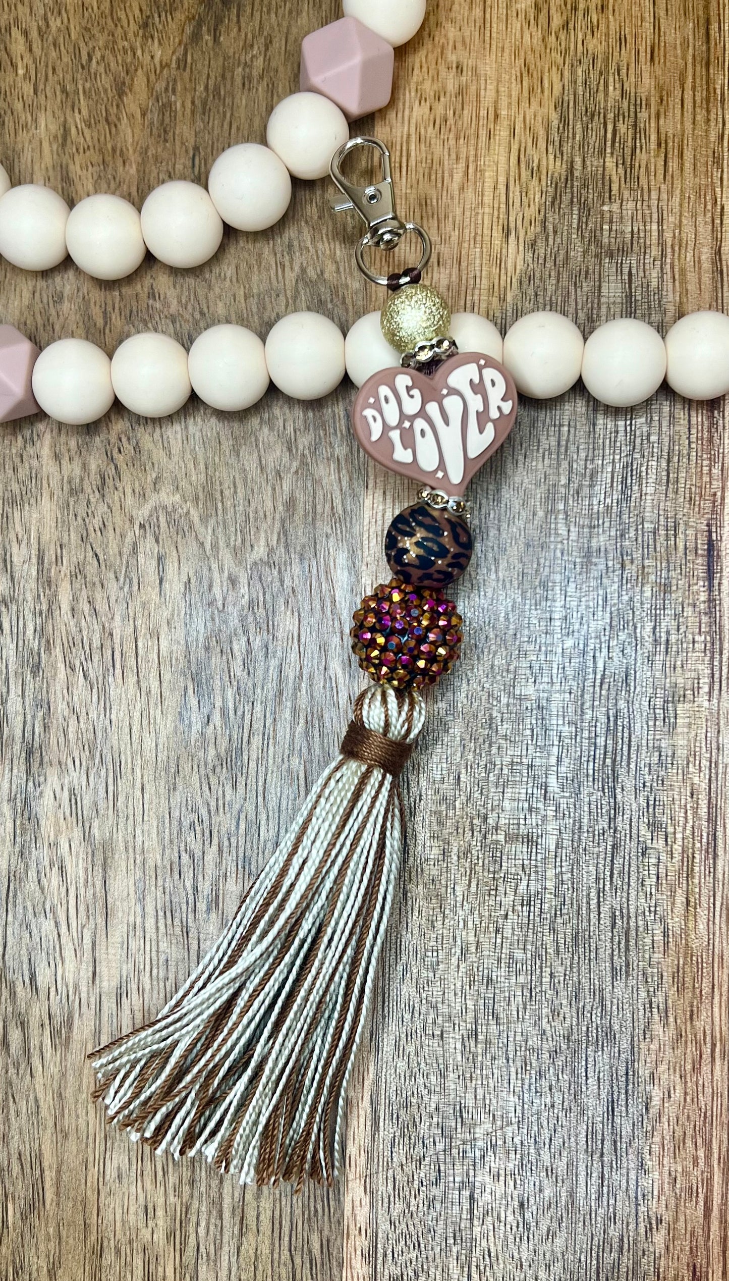 Dog lover keychain