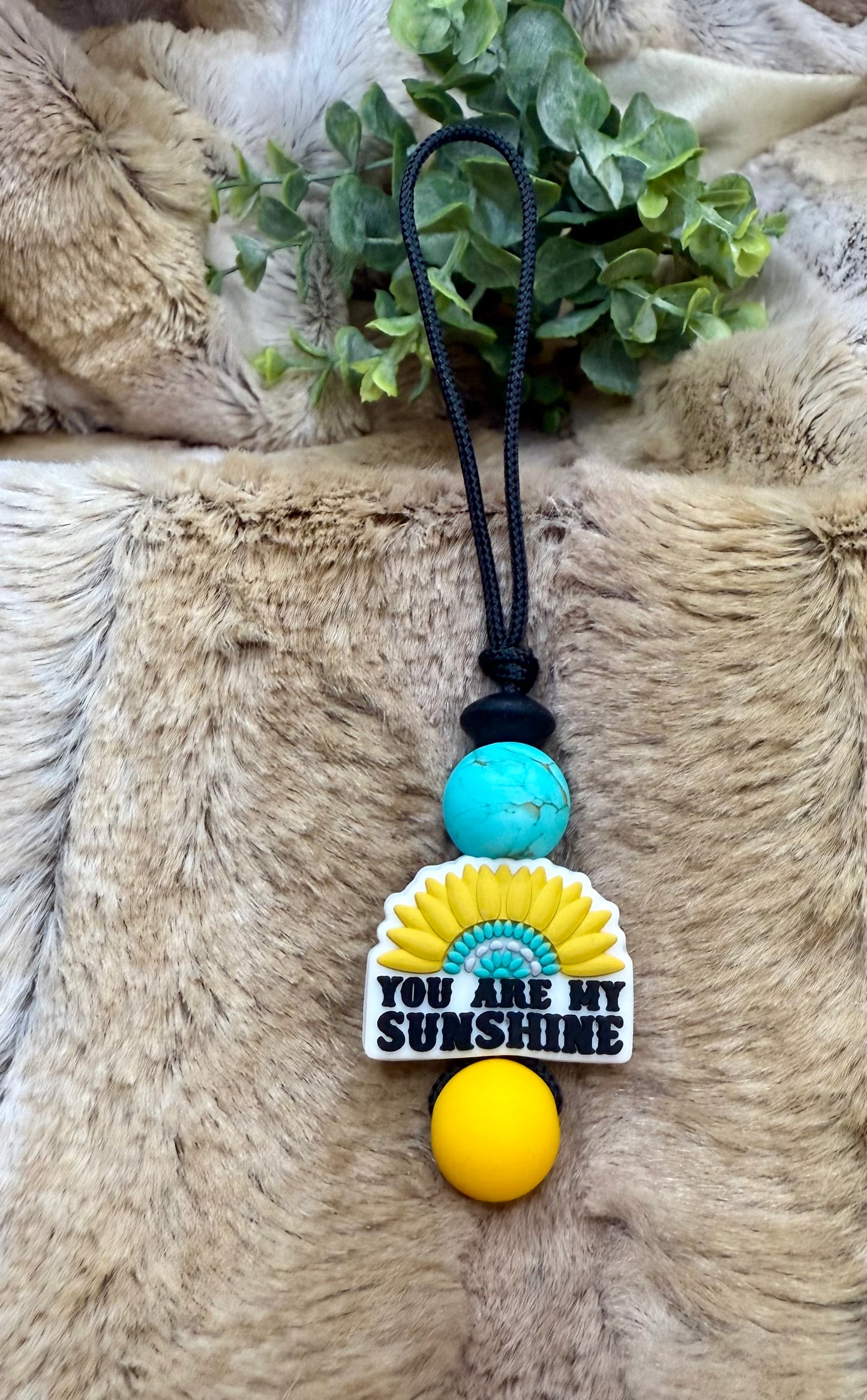 You are my sunshine zipper bag pull