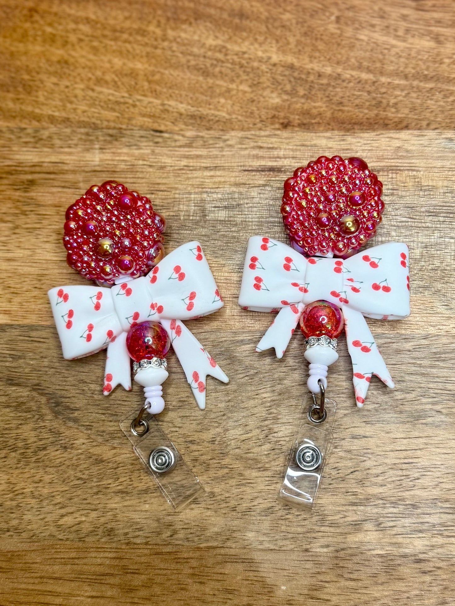 Cherry pickin’ stone badge reel