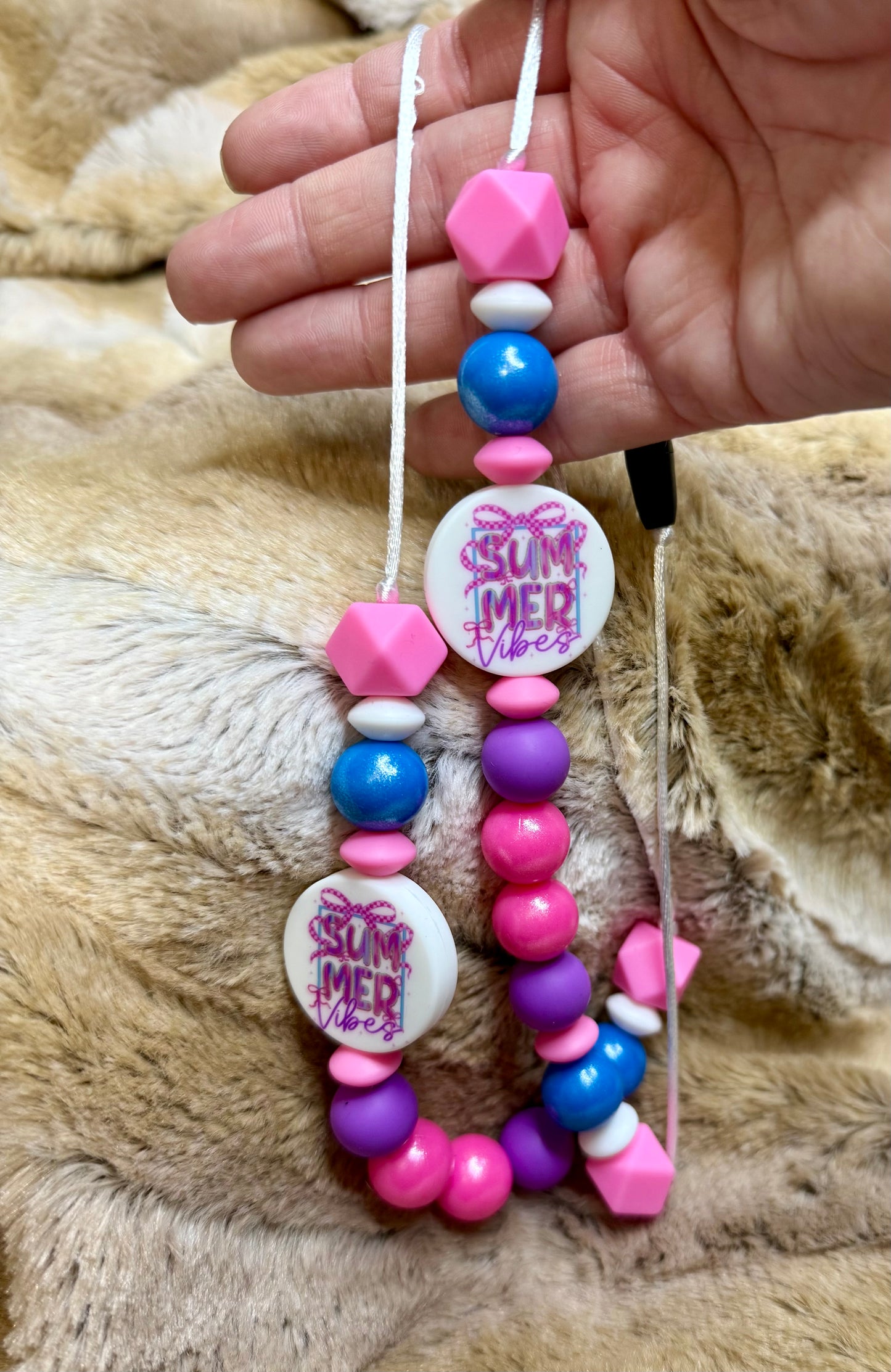 Summer vibes chew necklace
