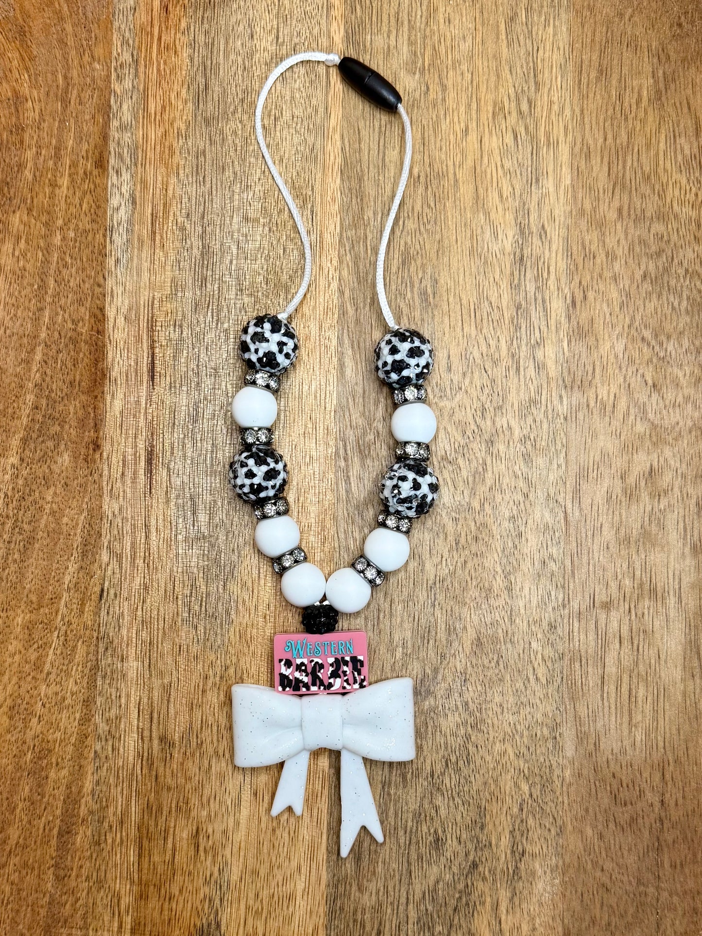 Western Barbie chunky boujee&bling bow carcharms charm