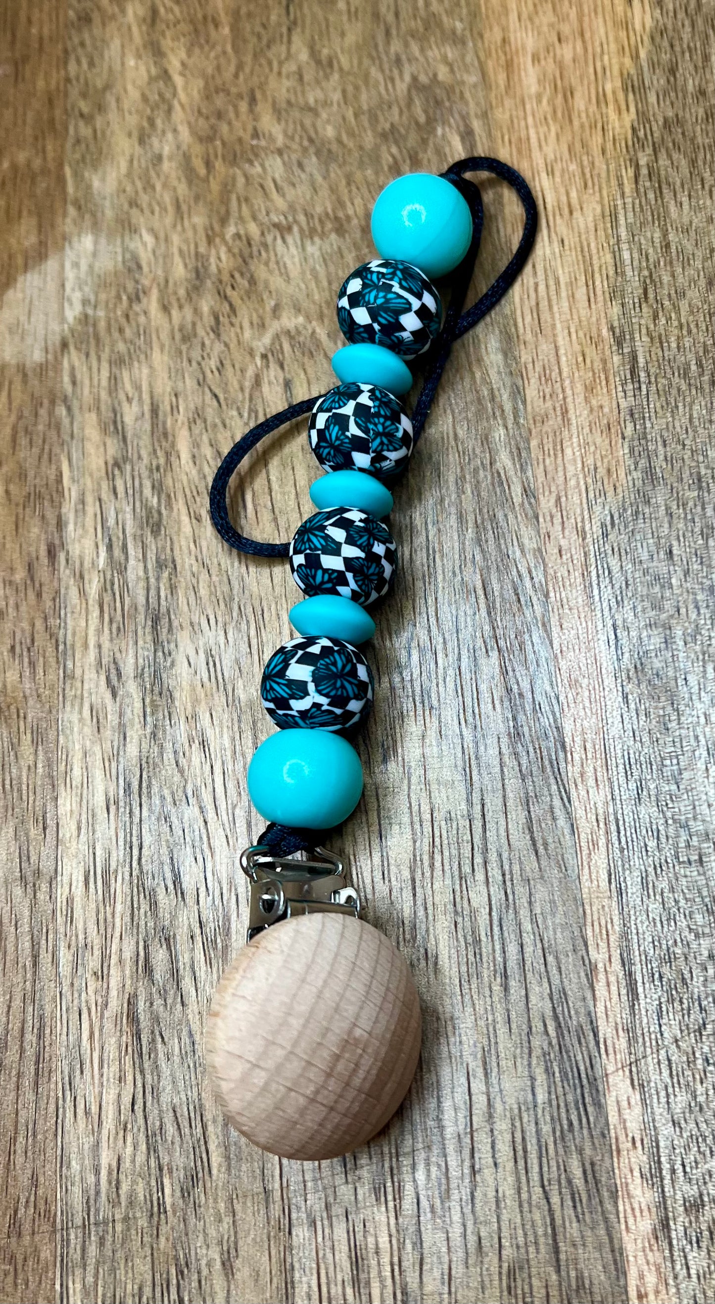 Butterfly pacifier clip