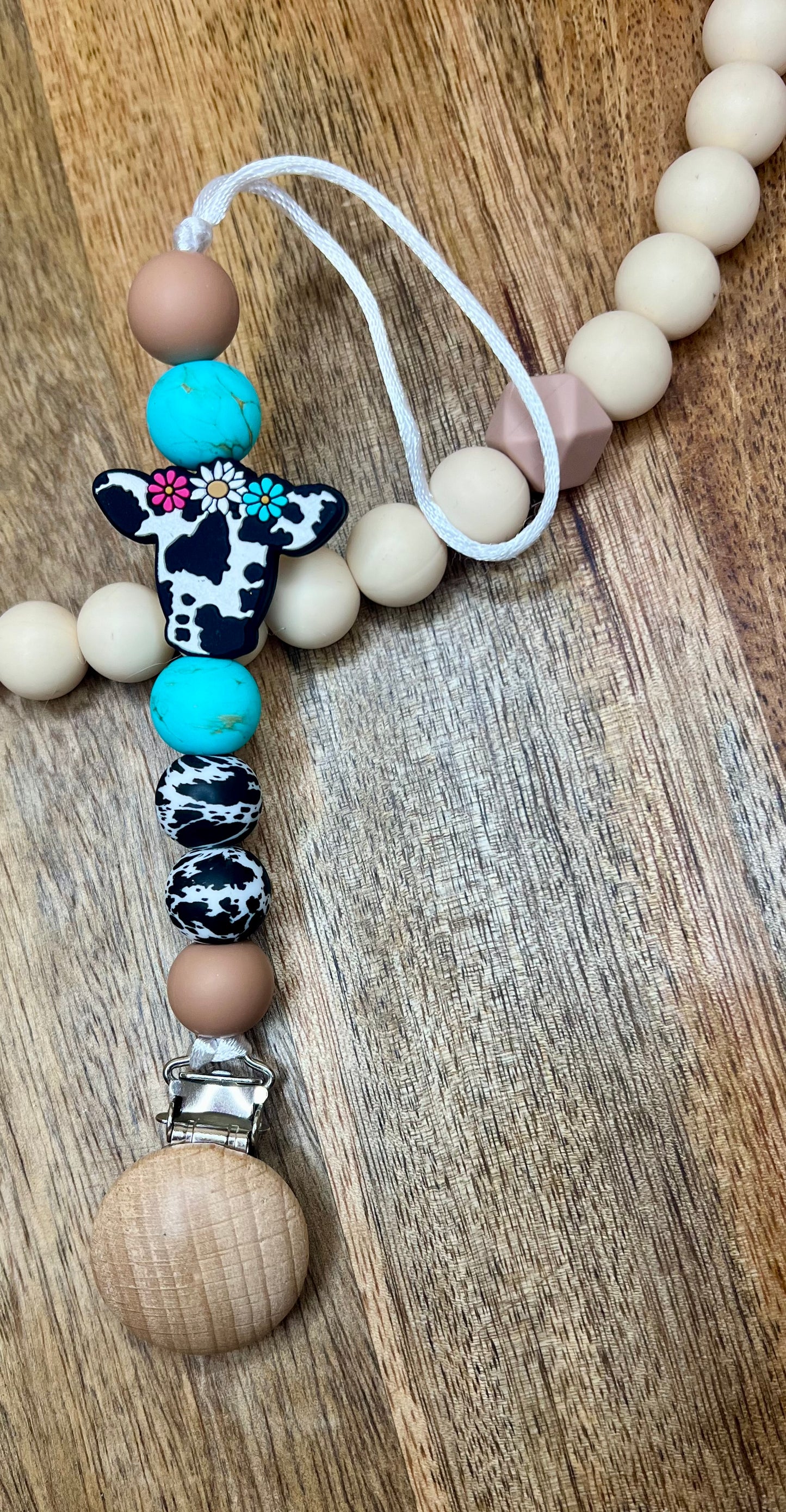 Custom pacifier clip
