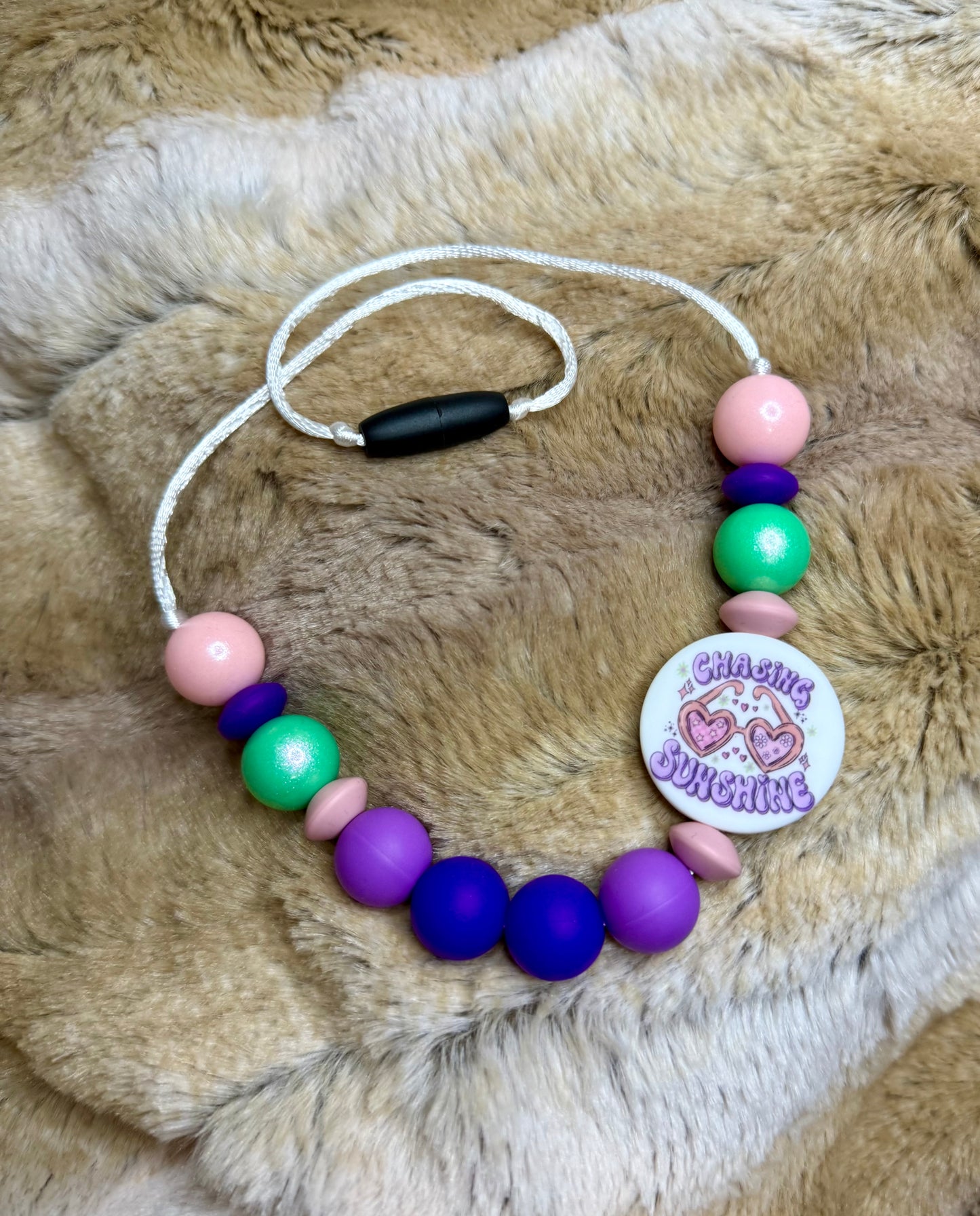 Chasing sunshine chew necklace