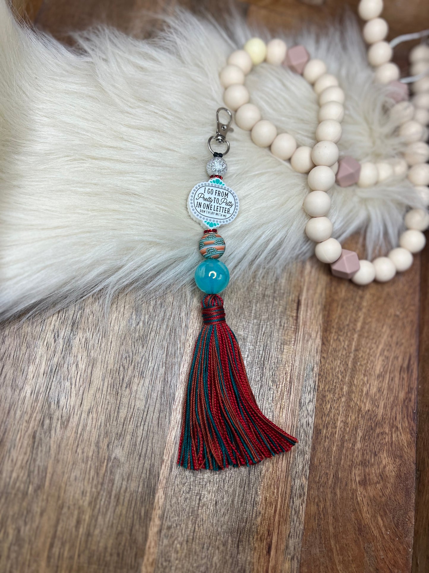 Serape pretty to petty keychain