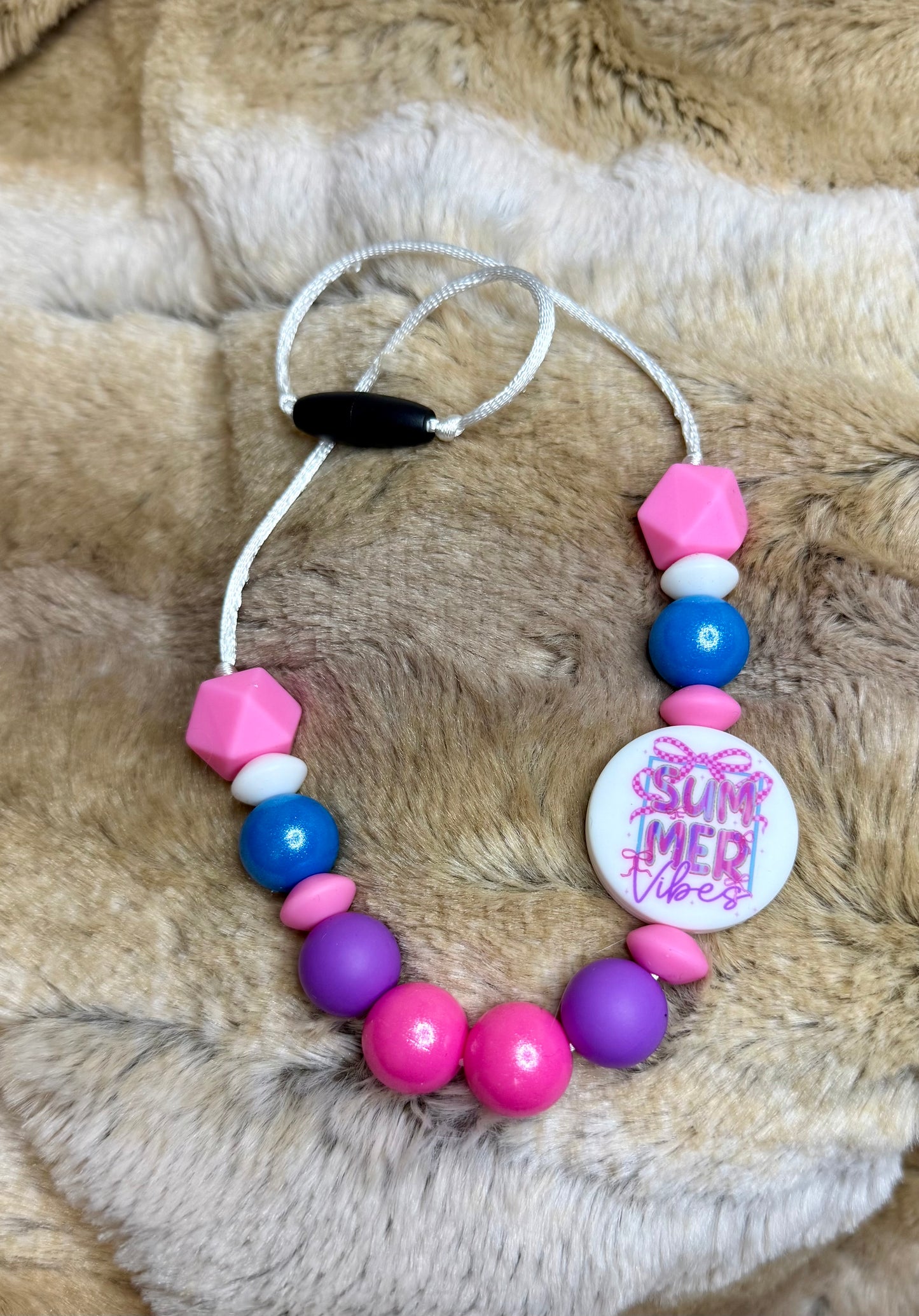 Summer vibes chew necklace