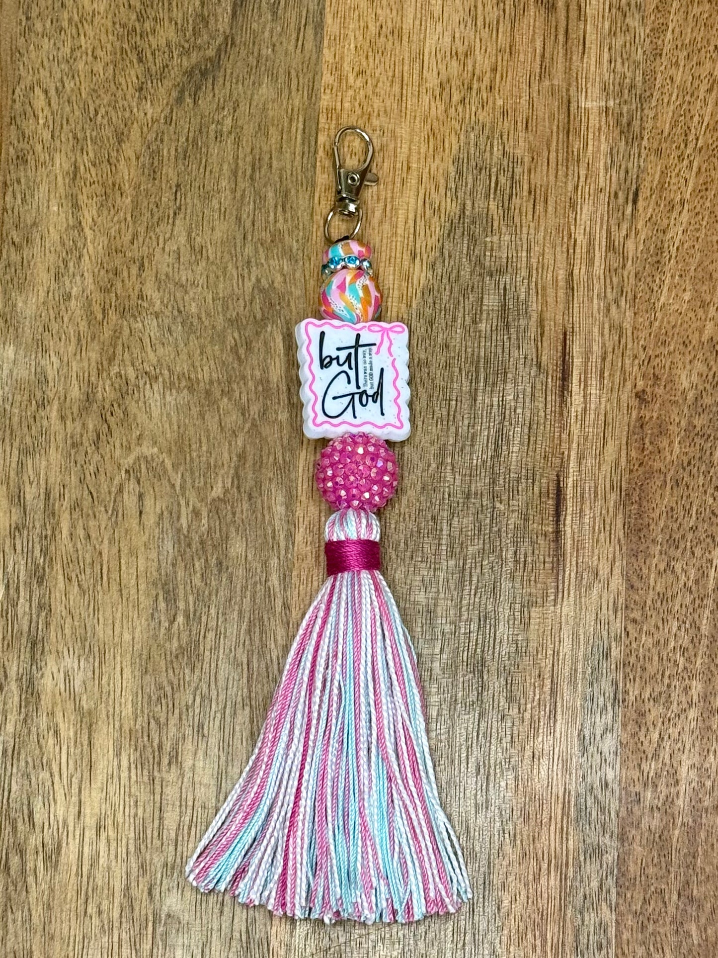 But God keychain