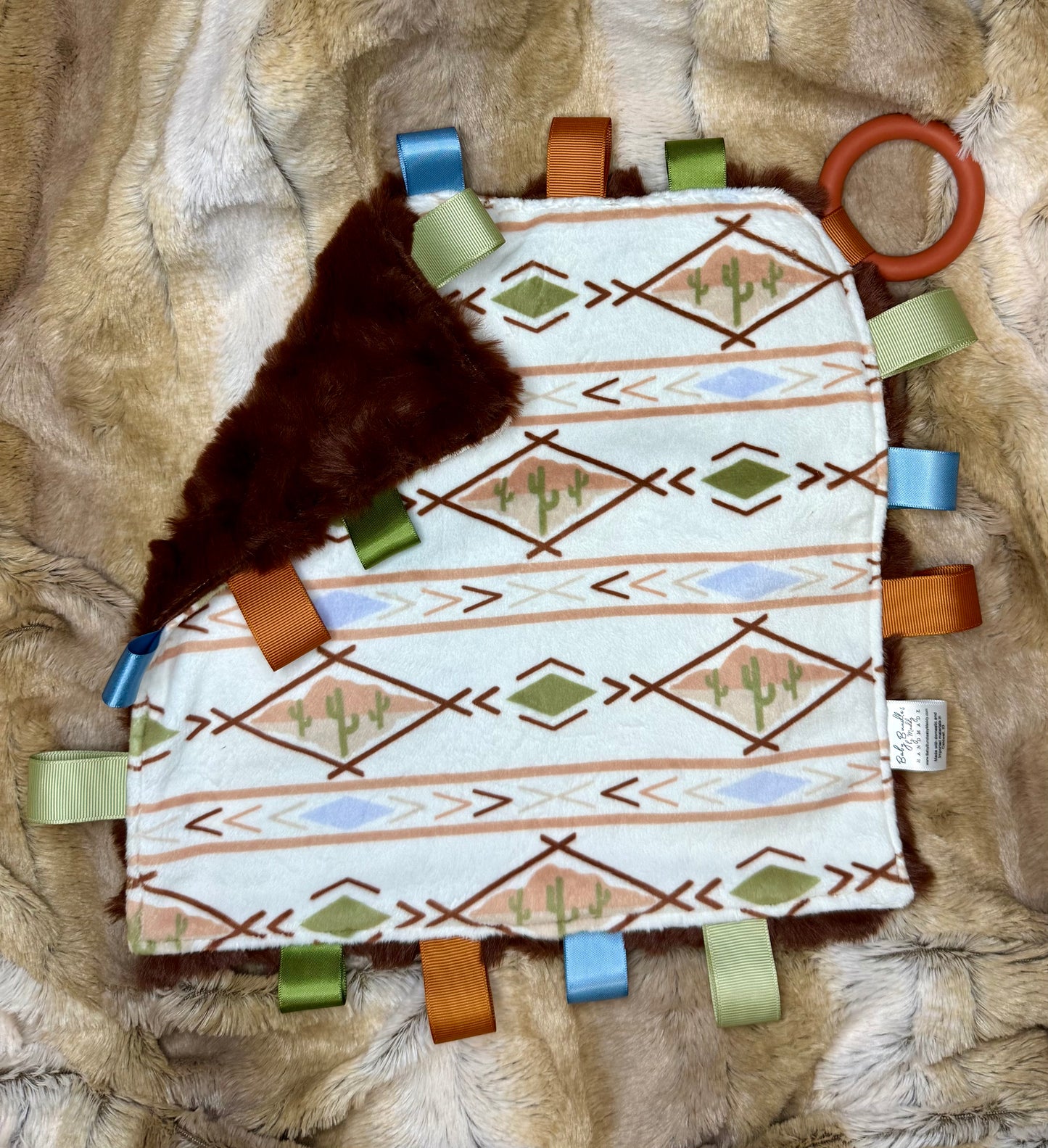 Boho cactus tag lovey