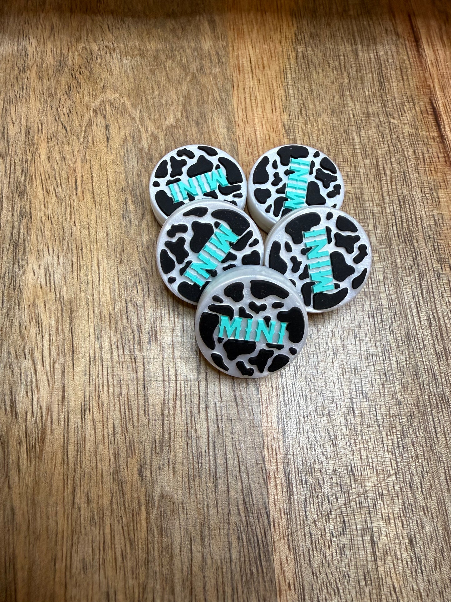 Mini cow print focal - 5 count
