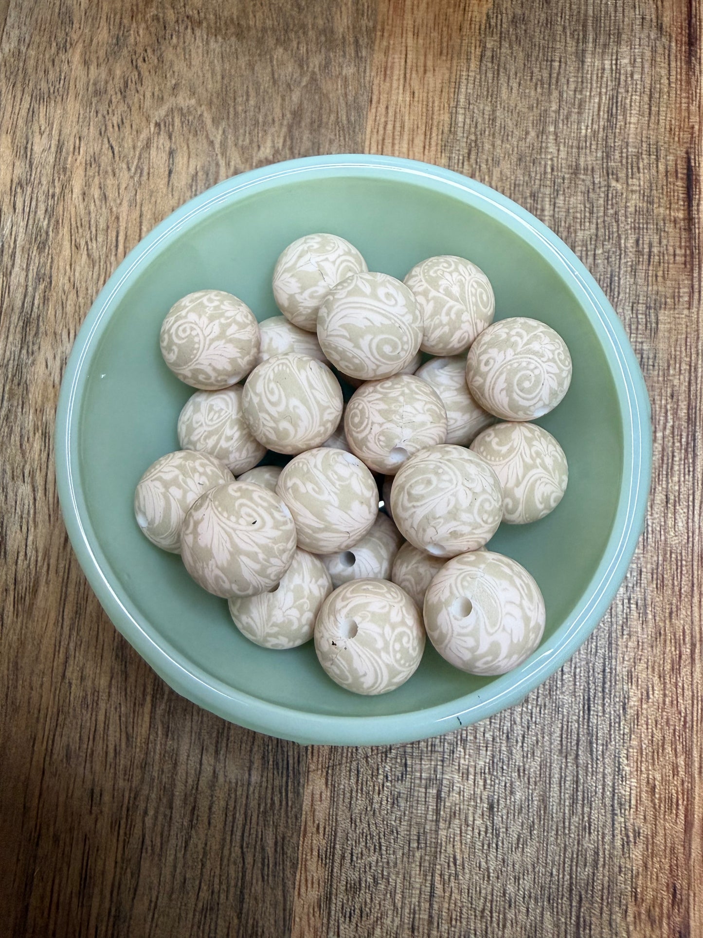 Cream tooled 15mm - 32 count