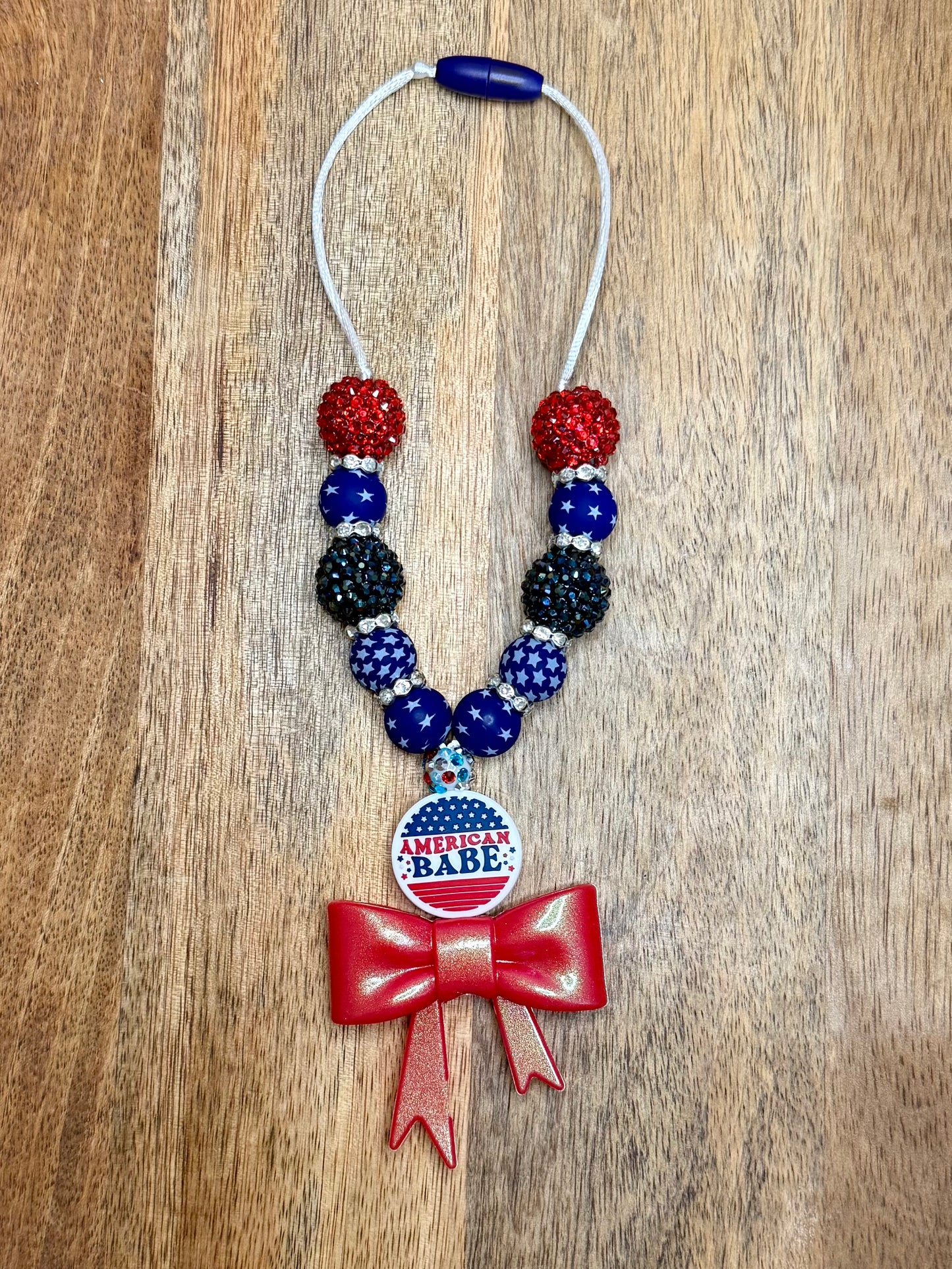 American babe chunky boujee&bling bow carcharms charm