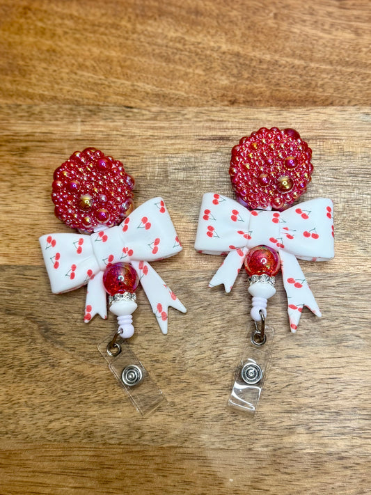Cherry pickin’ stone badge reel
