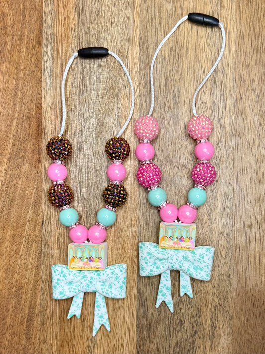 The last supper chunky boujee&bling bow carcharms charm