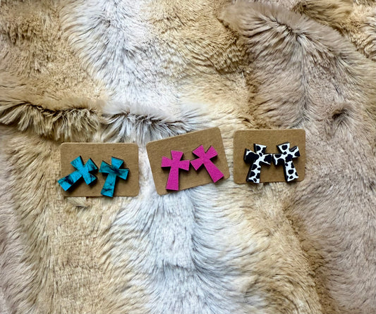 Cross Tiny stud earrings