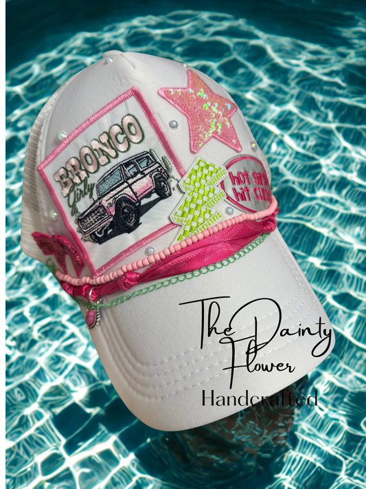 Bronco girl trucker hat
