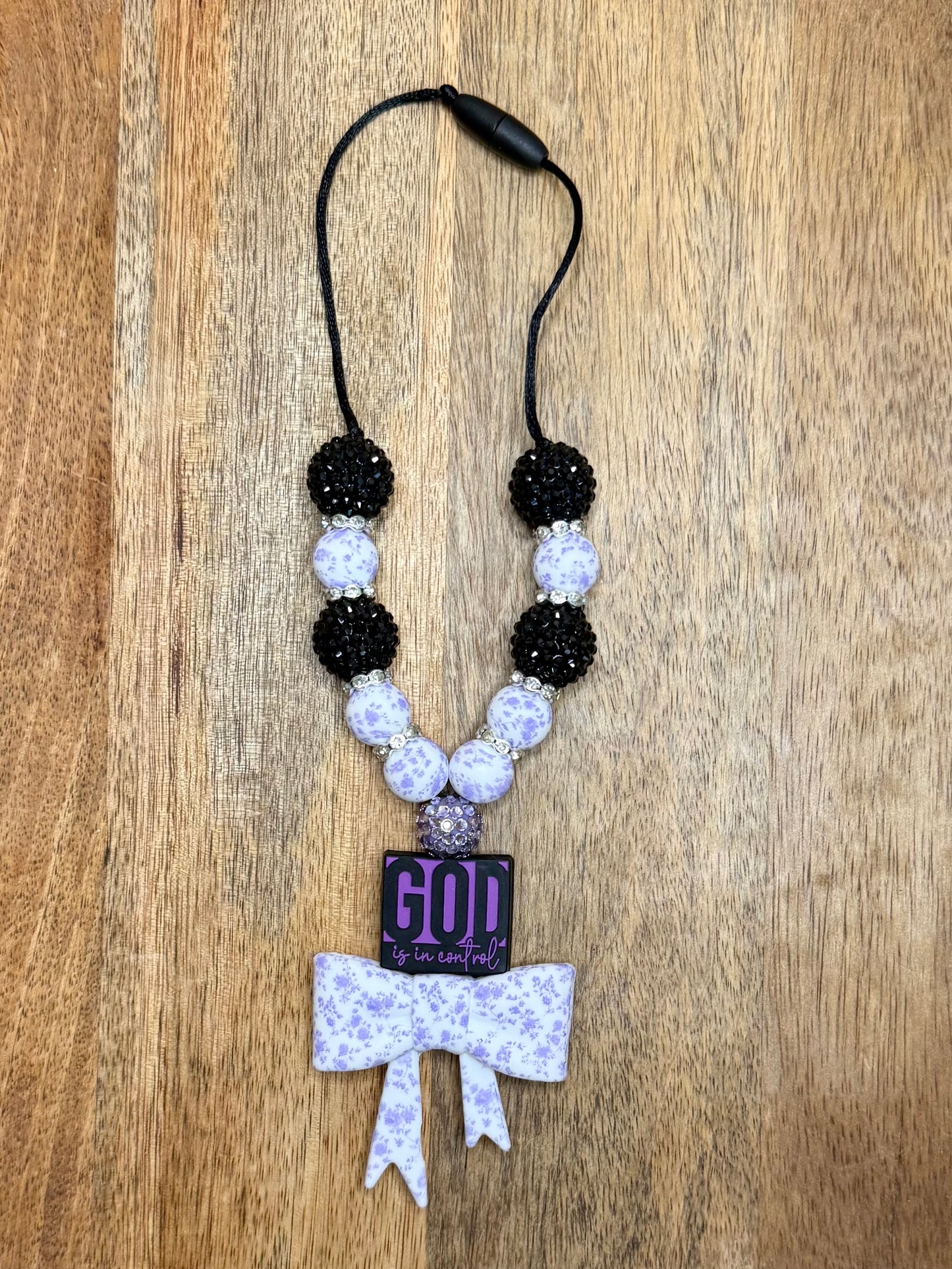 Purple God chunky boujee&bling bow carcharms charm