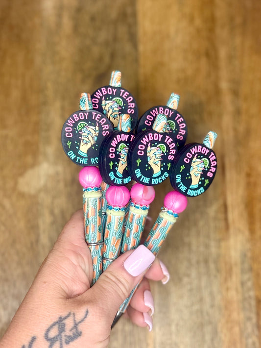 Cowboy tears pen