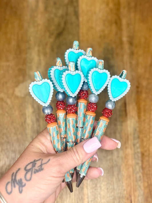 Concho hearts pen