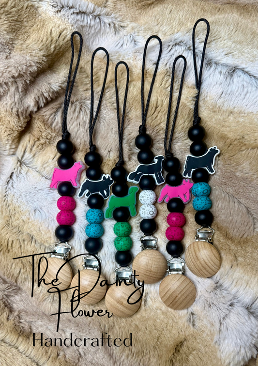 4H show pacifier clips