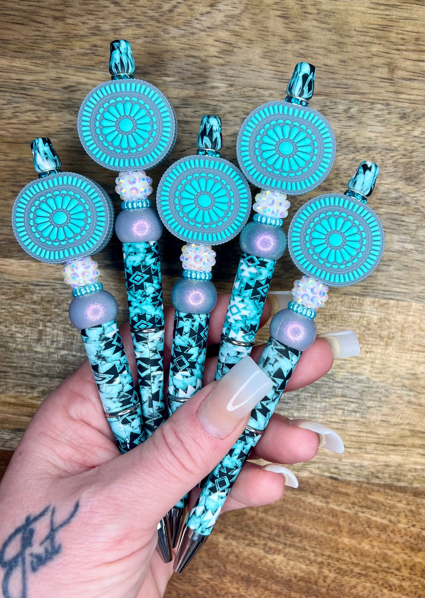 Turquoise Aztec concho