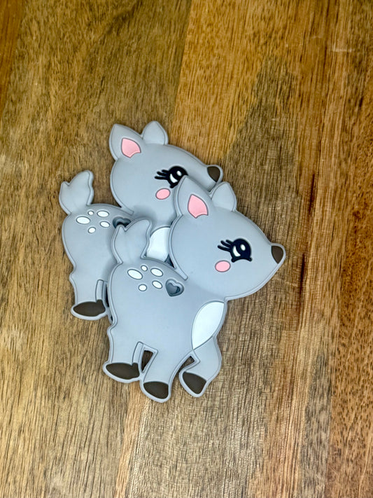 Grey fawn teether