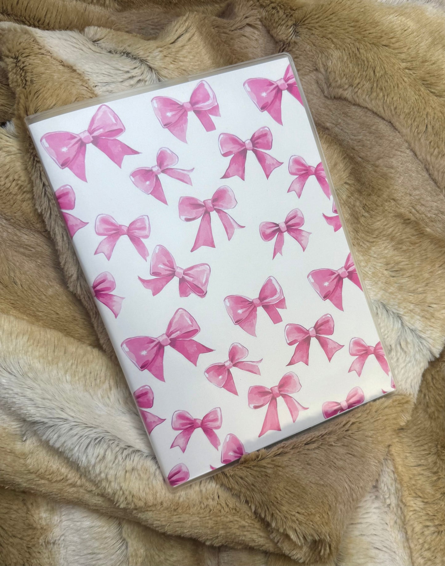 Hot pink bows notebook