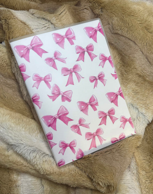 Hot pink bows notebook