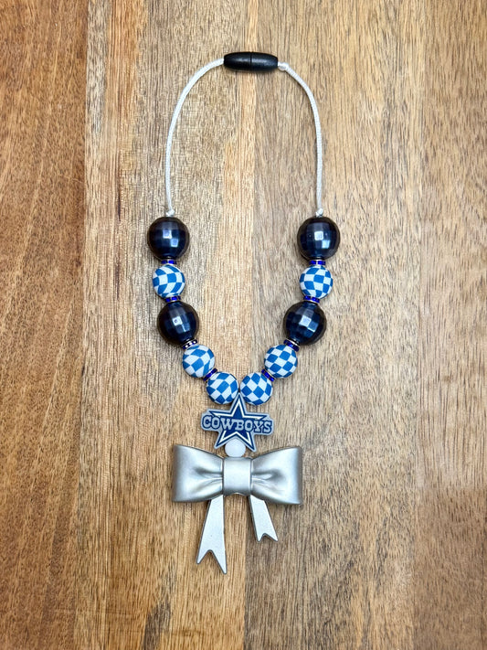 Cowboys chunky boujee&bling bow carcharms charm