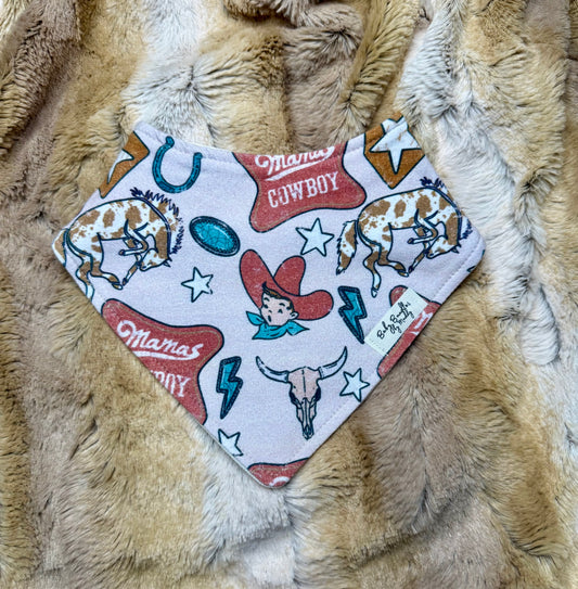 Mamas cowboy bandana bib