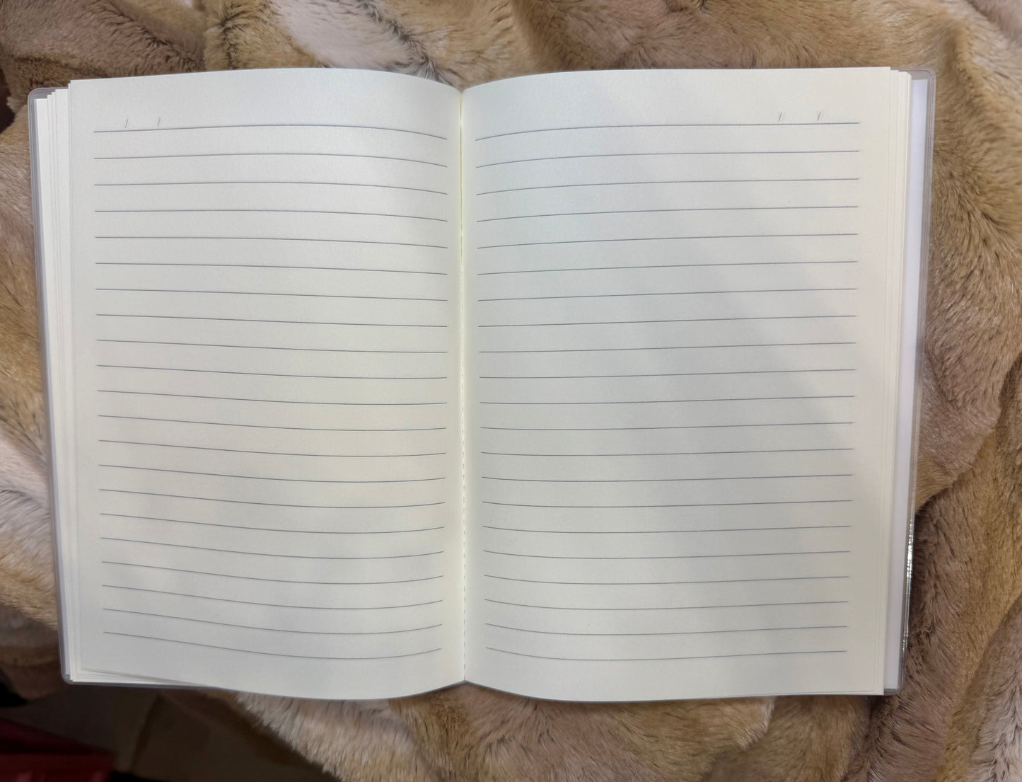 Pink checkered notebook