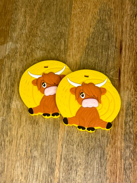 Highland cow teether