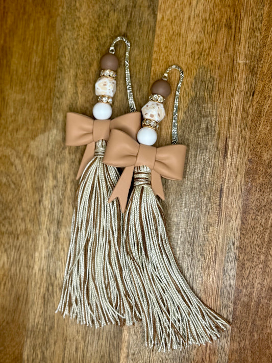 Leopard lux bow xl Bible tassel