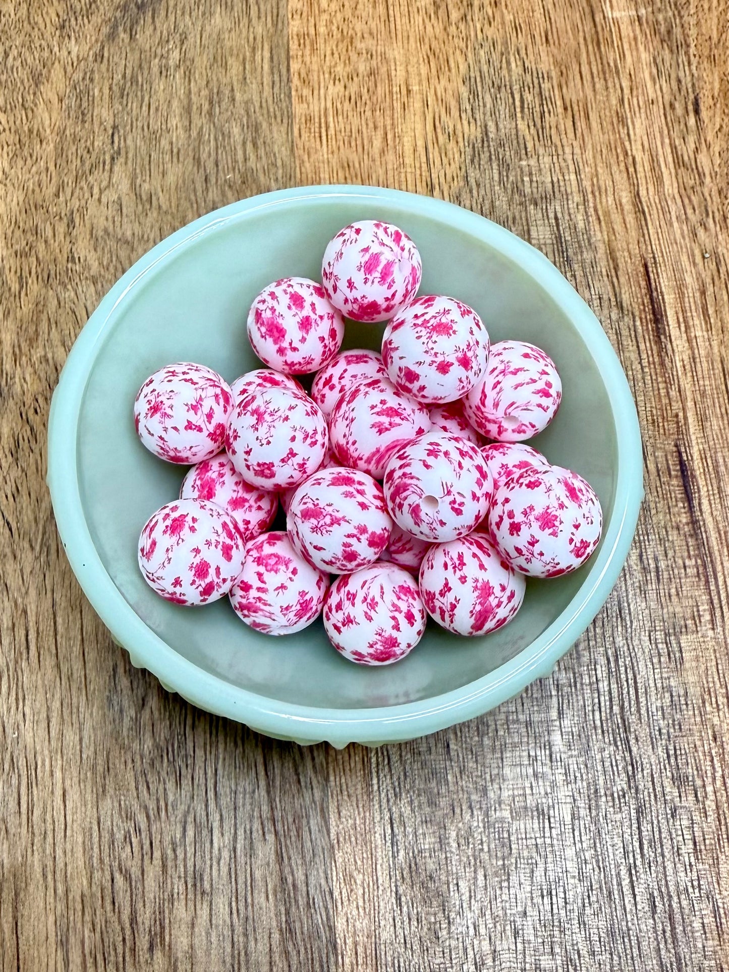 Pink florals 15mm / 22 count