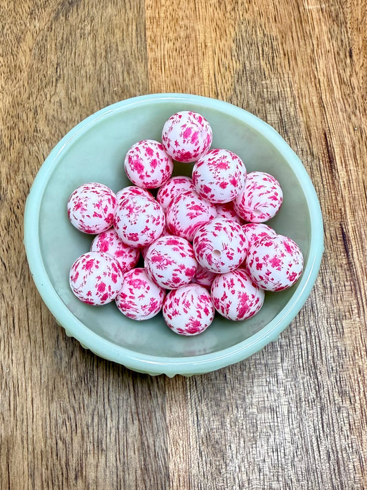 Pink florals 15mm / 22 count