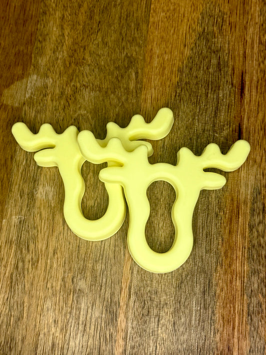 Yellow antlers teether