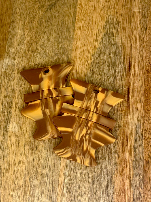 Wood grain duck call teether