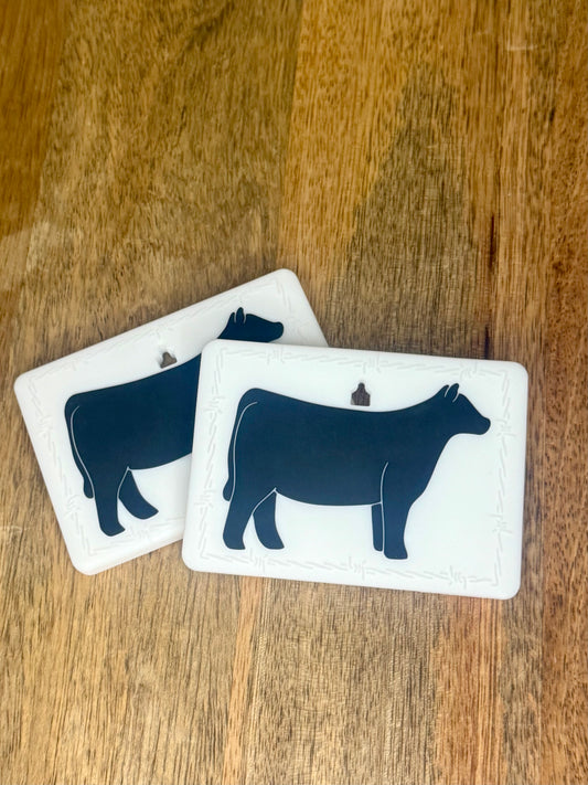 Black cow teether