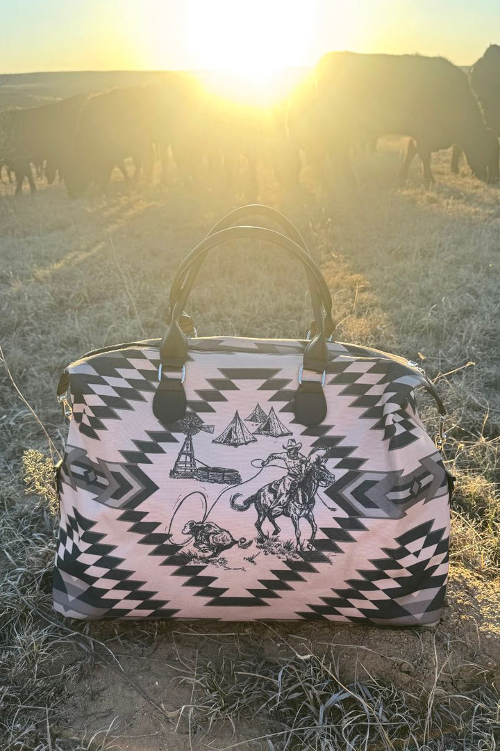 Old rodeo XL travel tote