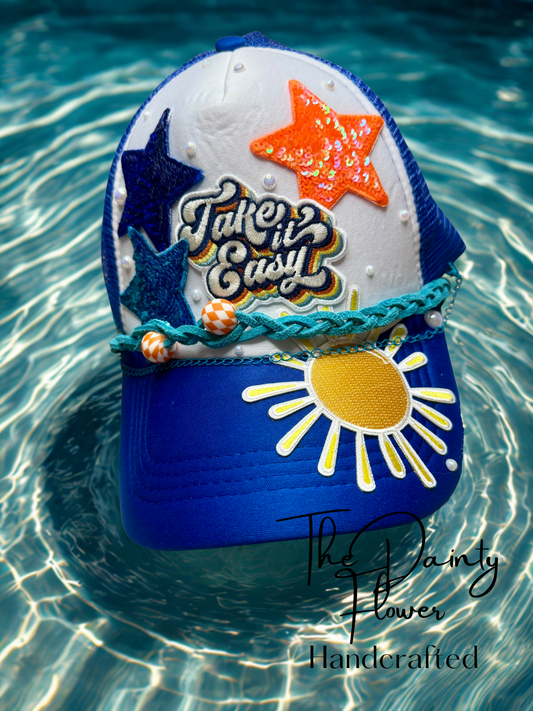 Take is easy trucker hat