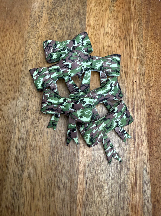 Camo bow topper / 6 count