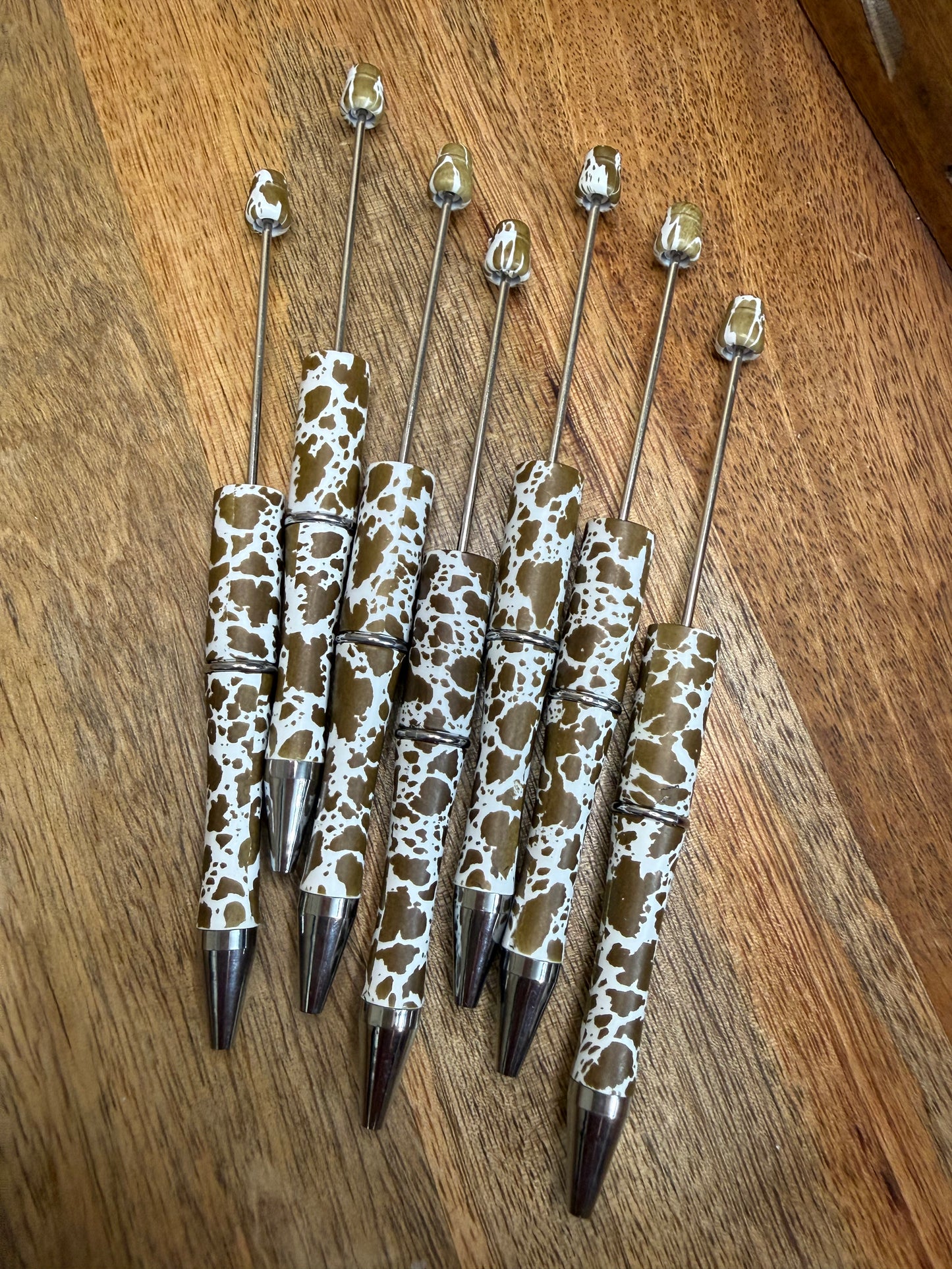 Brown cowprint pen / 7 pack