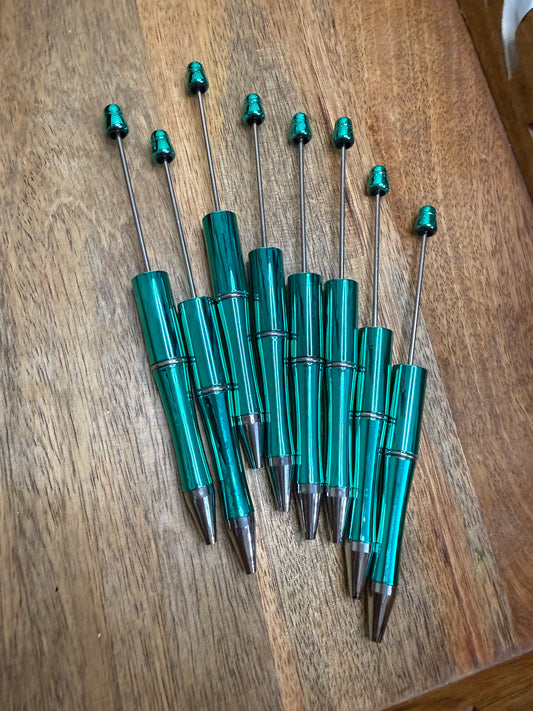 Metallic teal pen / 8 pack