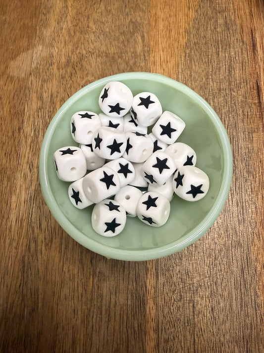 Star block beads - 50 count