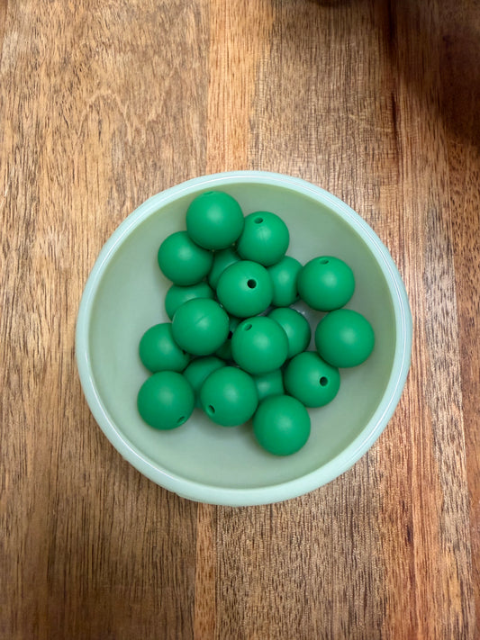 Solid green pink 15mm - 98 count