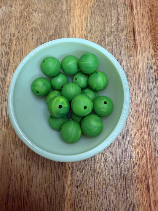 Solid green/yellow 15mm - 17 count