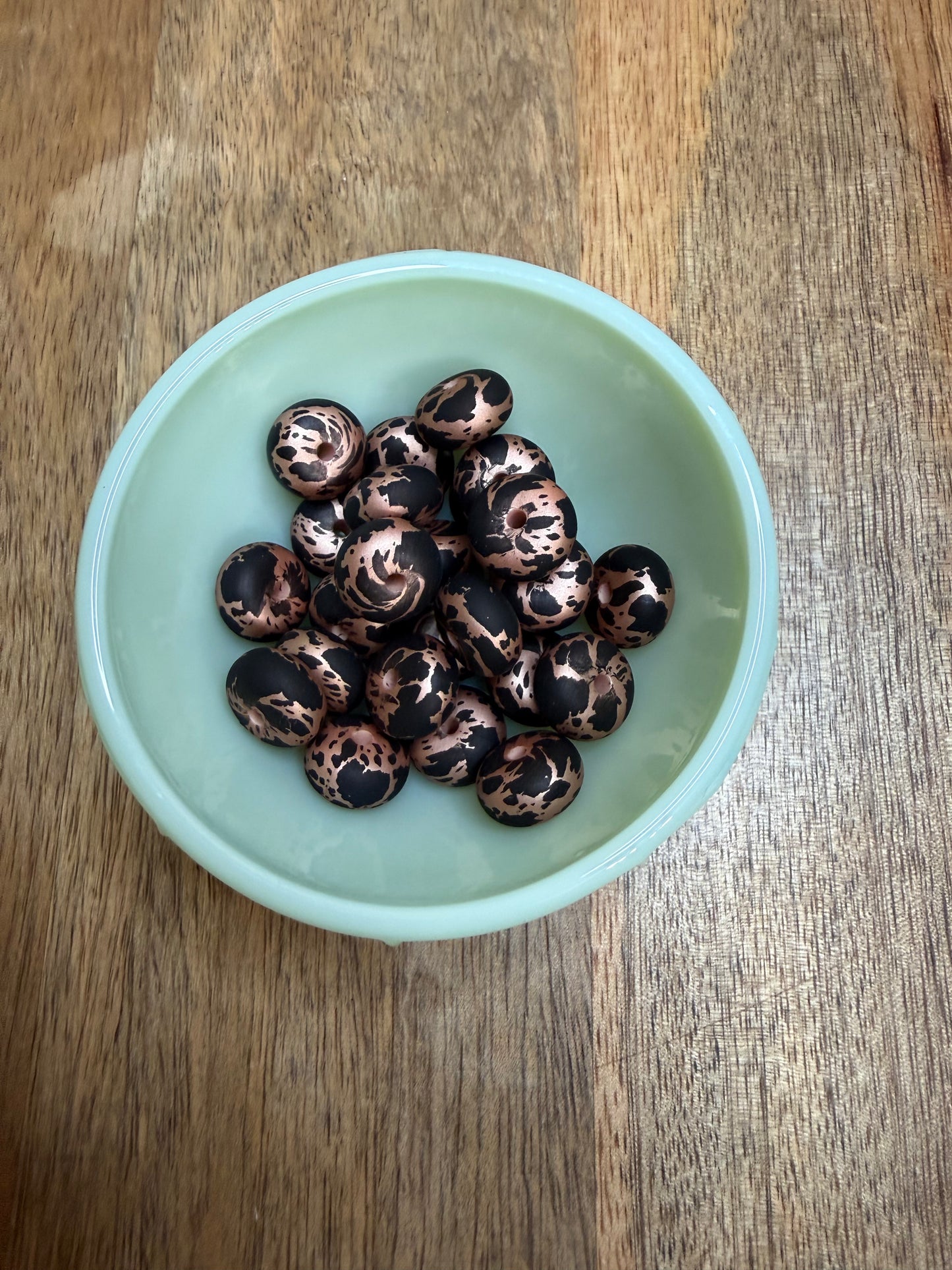 Rose gold cowhide abacus - 5 count