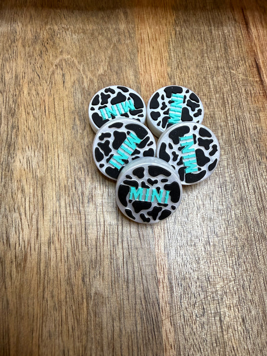Mini cow print focal - 5 count