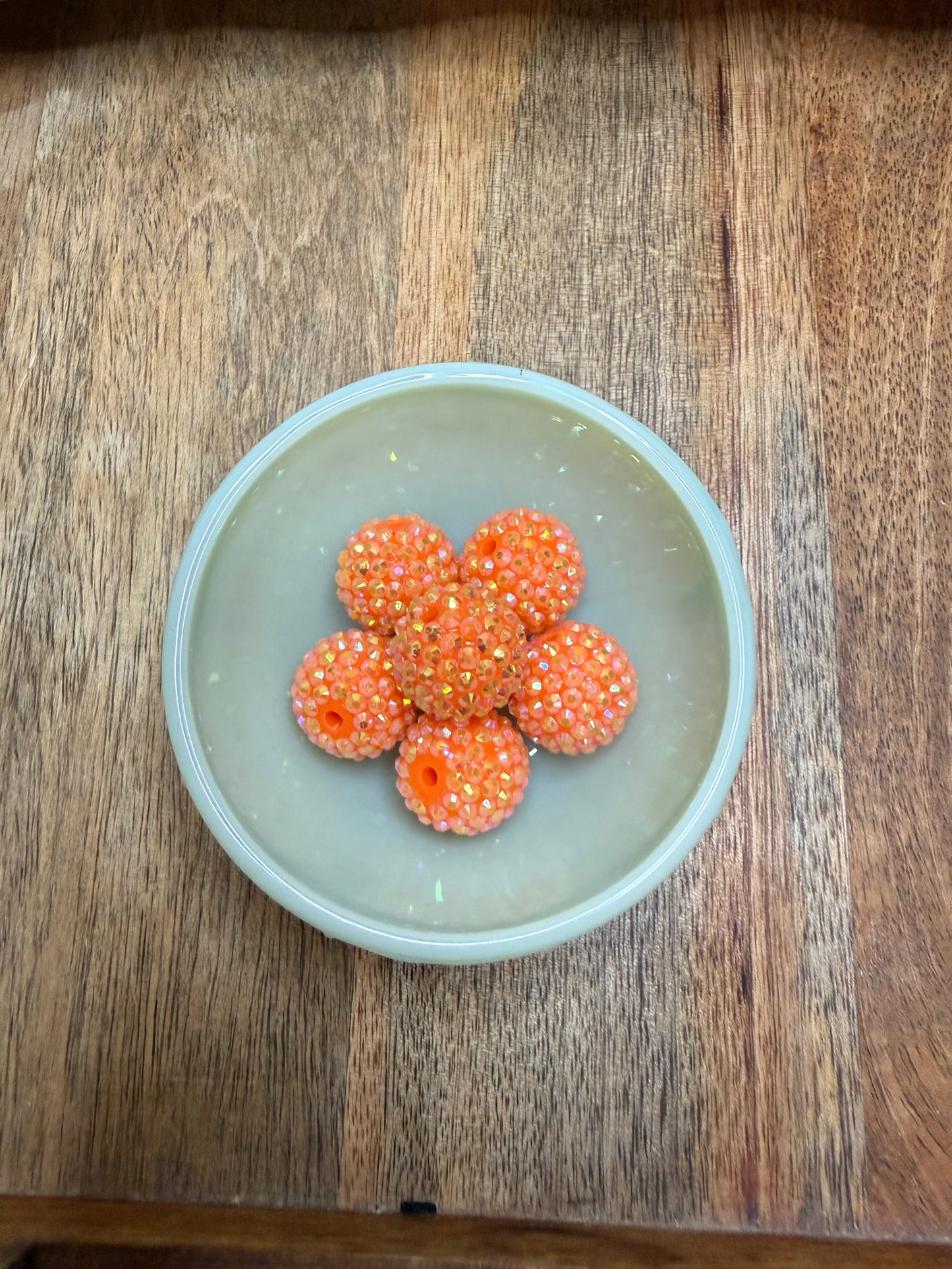 Orange 20mm rhinestone - 1 count