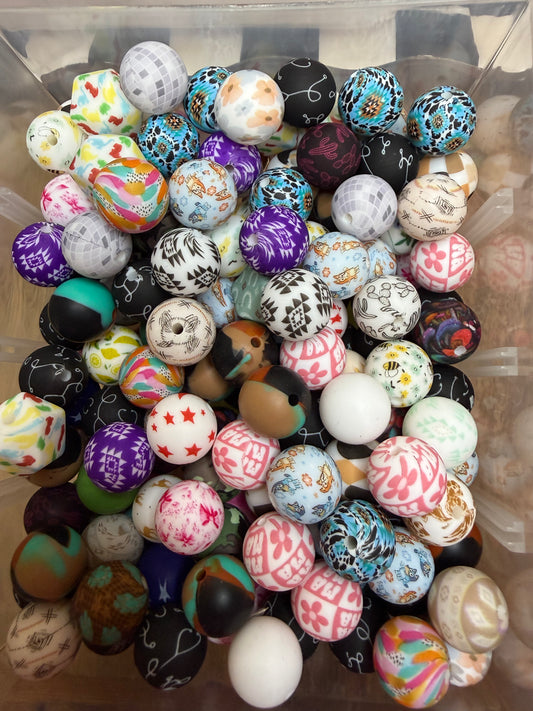 Random printed 15mm mix - 5 count